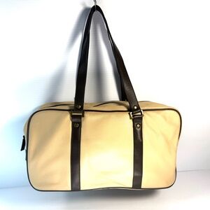 Mimco Variazioni made in Australia, Tan Leather Unisex, Small Duffel Bag .